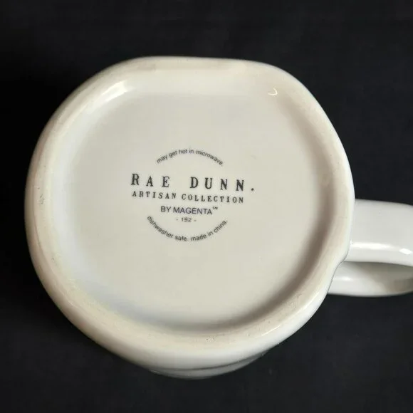 Rae Dunn PUMPKIN SPICE Heart Coffee Mug Orange Inside Thanksgiving Farmhouse - Picture 7 of 8